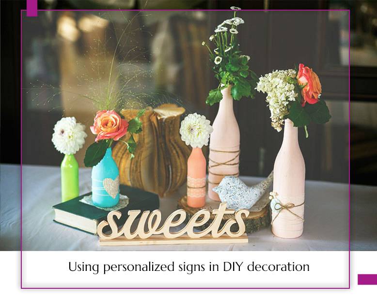 Personal touches and DIY decor